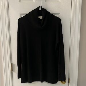 LOFT Classic Black Cowl Neck Sweater